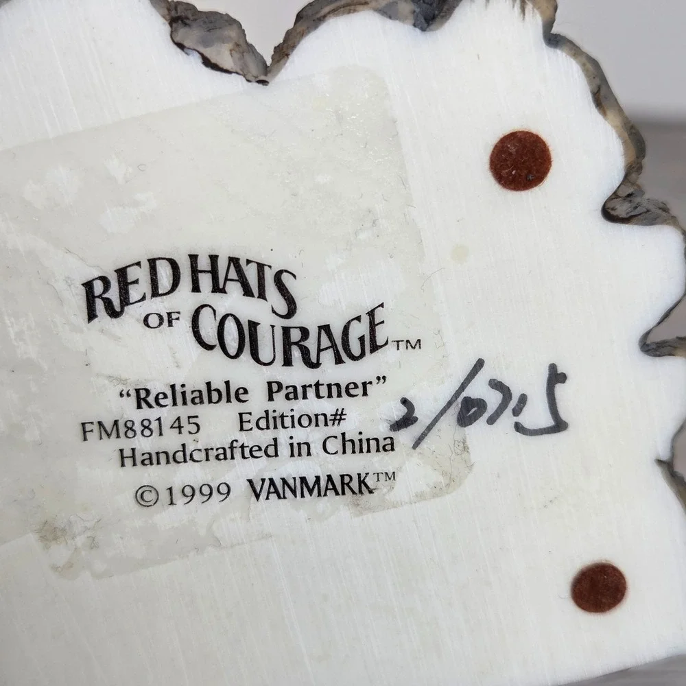 Red Hats of Courage Reliable Partner Vanmark 1999 Dalmatian Firefighter 2/715